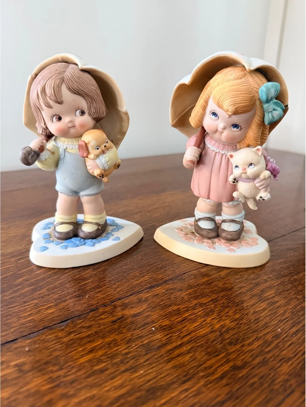 Dolly Dingle Series Porcelain Figurines Pair 1987